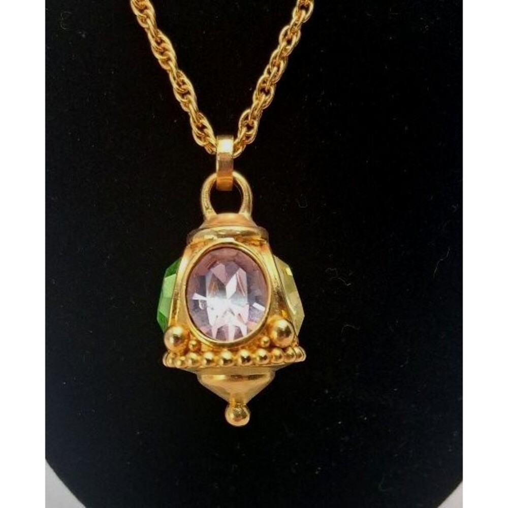 Joan Rivers Classics Collection Gold-Tone Multi-Color Crystal Bell Necklace